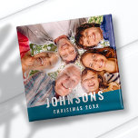 Modernes, schlichtes und modernes Foto Magnet<br><div class="desc">Dieses einfache und moderne Design besteht aus serifenloser Typografie. Fügen Sie ein benutzerdefiniertes Foto Ihrer Familie hinzu.</div>
