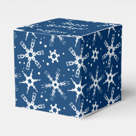 Modernes Schneeflocken Personalisiert Gefallen Ges Geschenkschachtel