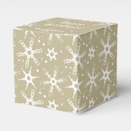 Modernes Schneeflocken Personalisiert Gefallen Ges Geschenkschachtel
