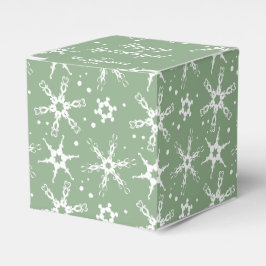 Modernes Schneeflocken Personalisiert Gefallen Ges Geschenkschachtel