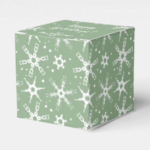 Modernes Schneeflocken Personalisiert Gefallen Ges Geschenkschachtel