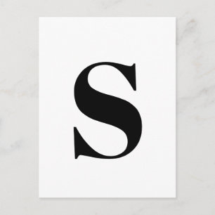Modernes Schreiben Custom Alphabet Minimalistisc Postkarte
