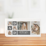 Modernes Schwarz | Collage Foto | Vater Bestes Ges Holzkisten Schild<br><div class="desc">Ein Collage Foto ist eine wunderbare Geschenkidee für jeden Papa, der Lieben über die guten Zeiten mit Familie und Freunden zu erinnern. Dieses Foto enthält eine Sammlung von Fotos, die kreativ angeordnet und zusammen dargestellt werden, oft in einem Motiv oder Layout, das die Persönlichkeit oder Interessen des Empfängers widerspiegelt.Ein Collage...</div>