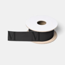 Modernes Schwarz Dunkelgrau Minimalistisches Monog