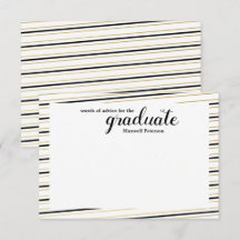 Modernes Schwarz-Gold-Strippenwort