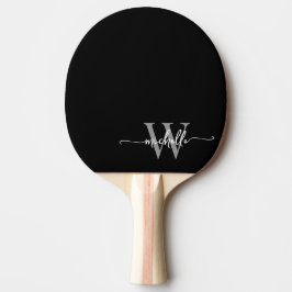 Modernes, schwarz-graues, benutzerdefiniertes Mono Tischtennis Schläger