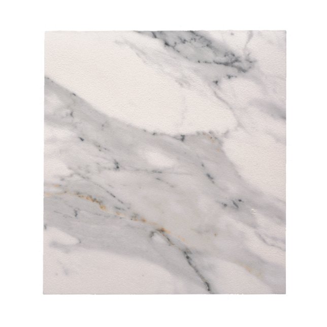 Modernes, schwarz-graues Marmormuster Notizblock (Vorderseite)