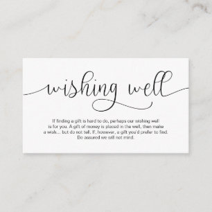 Modernes Schwarz-Hand-Letter-Design, gute Wünsche Begleitkarte