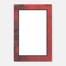 Modernes Schwarz & Rot Abstrakt - Dunkel geheimnis Post-it Klebezettel
