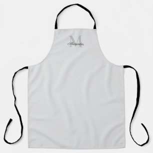 Modernes Schwarz-Script mit solider Farbschablone Schürze