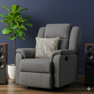 Modernes Schwarz und Beige gestreift Kissen