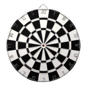 Modernes Schwarz und Weiß Dartscheibe