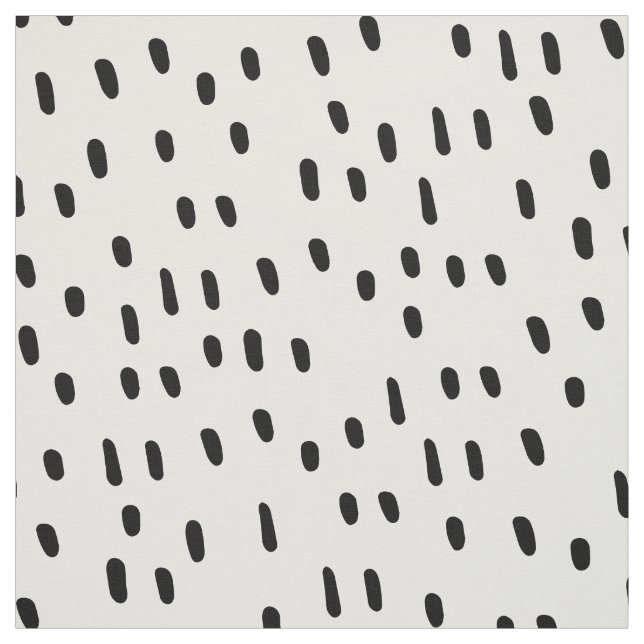 Modernes Schwarz/Weiß Abstrakt Dot Pattern Trendse Stoff (Muster)