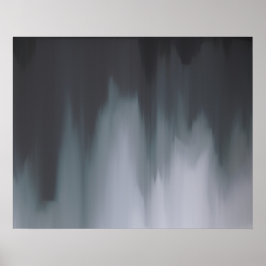 Modernes Schwarz-Weiß-Abstrakt Poster