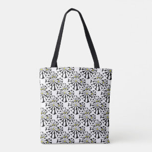 Modernes Schwarz-Weiß-Design Tasche