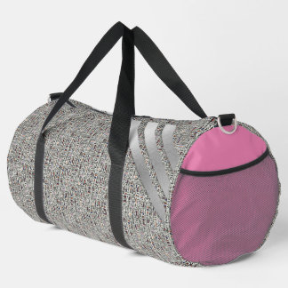 Modernes Schwarz-Weiß Duffle Bag