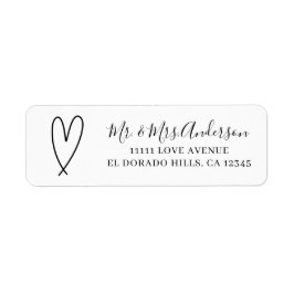 Modernes Schwarz-Weiß-Minimal-Brautparty