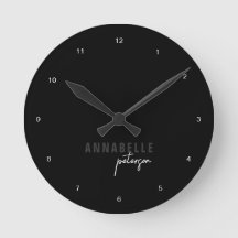 Modernes Schwarz/Weiß-Minimalskript Personalisiert