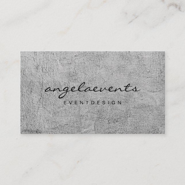 Modernes Schwarz-Weiß Visitenkarte (Vorderseite)