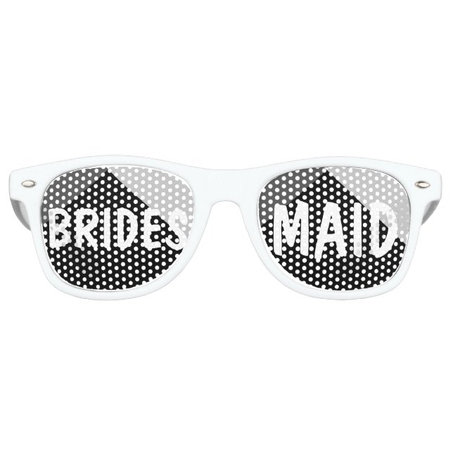 Modernes, Schwarz-weißes Dreieck Sonnenbrille (Vorderseite)