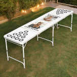Modernes Schwarz-weißes Hochzeitsfest-Foto Beer Pong Tisch<br><div class="desc">Beginnen Sie Ihre Hochzeitsfeiern mit dem modernen Bierpong-Foto in Schwarz und Weiß. Dieser stilvolle Tisch ist in einem eleganten Schwarz-Weiß-Design gehalten und bietet eine zeitgemäße Touch für Ihre Feier. Personalisieren Sie es mit einem gepflegten Foto für einen einzigartigen und unvergesslichen Aufenthalt. Sie ist aus langlebigen Materialien gebaut und garantiert Stabilität...</div>
