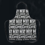 Modernes Schwarz-weißes Meister-Typografie-Geschen Schürze<br><div class="desc">Moderne schwarz-weiße beste Lehrer Typografie Geschenk. Erhältlich in einer Farbauswahl.</div>