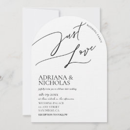 Modernes Schwarz-weißes Nichts Extravagant nur Lie Einladung