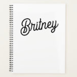 Modernes Schwarz-weißes Personalisiertes Monogramm Planer<br><div class="desc">Die moderne Schwarz-weiße Personalisierte Monogram und Name Planner klingt wie ein stilvolles und praktisches Tool zum bleibe organisiert. Das Schwarz-Weiß-Design mit personalisierten Details sorgt für eine Touch an Eleganz und macht es nicht nur funktional, sondern auch schicke Accessoires für Ihre Tagesplanung. Wenn Sie spezielle Features oder Designpräferenzen im Hinterkopf haben,...</div>