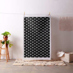 Modernes Schwarz-weißes Polka Dot Craft Nähen Stoff