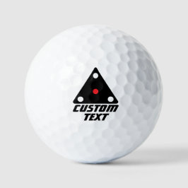 Modernes schwarzes Dreieck-UFO mit Ihrem Namen Golfball