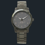 Modernes Schwarzes Gold Feminin Script Mit Monogra Armbanduhr<br><div class="desc">Moderne Black Gold Feminine Script Mit Monogramm Watch. Diese moderne elegante Uhr lässt sich einfach mit Ihrem individuellen Monogramm und Namen personalisieren.</div>
