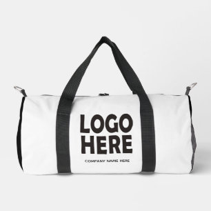 Modernes, schwarzes Logo Duffle Bag
