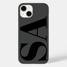 Modernes Schwarzes Minimales Monogramm
