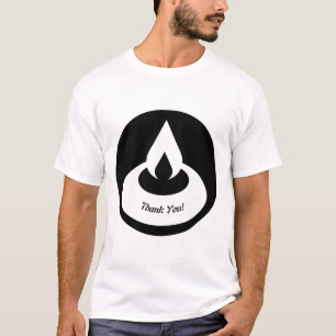 Modernes Schwarzes Öl Licht Vielen Dank! T-Shirt