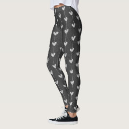 Modernes schwarzes u. graues leggings