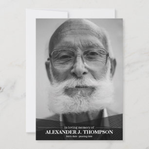 Modernes Schwarzes u. Weiß in liebevollem Dankeskarte