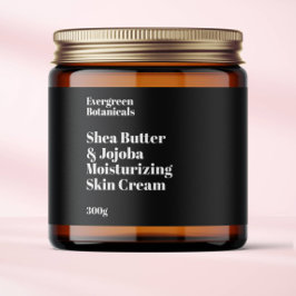 Modernes, schwarzes, wasserdichtes Etikett für Kos