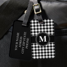 Modernes Schwarzweiß-Weiß-Monogramm