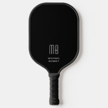Modernes Schwarzweiß-Weiß-Monogramm