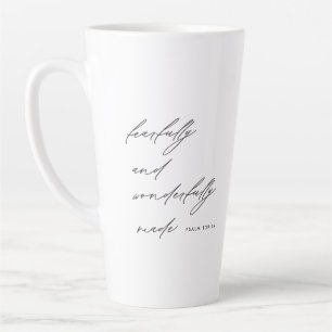 Modernes Script ängstlich und wunderbar gemacht Ka Milchtasse