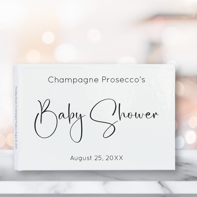 Modernes Script Baby Showbook Gästebuch (Von Creator hochgeladen)