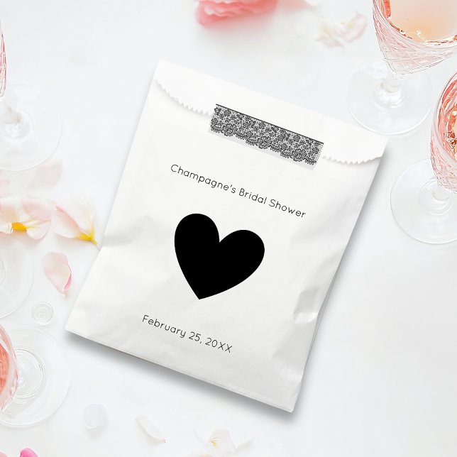 Modernes Script Brautparty Herz Geschenktütchen (Von Creator hochgeladen)