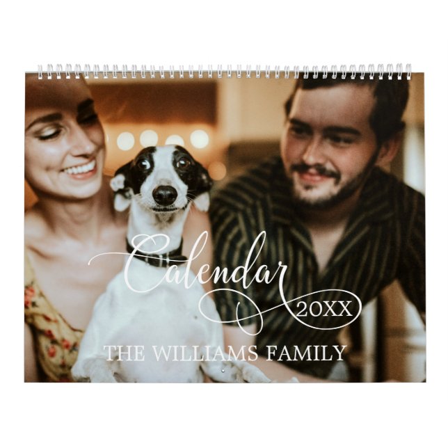 Modernes Script Calendar Family Erinnerungen Multi Kalender (Titelbild)