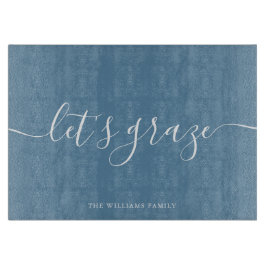 Modernes Script Charcuterie Familienweidebrett Schneidebrett