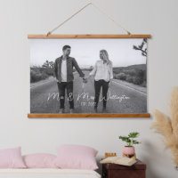 Modernes Script Custom Wedding Foto Keepake