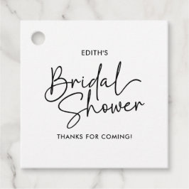 Modernes Script Elegantes handgeschriebenes Brautp Geschenkanhänger