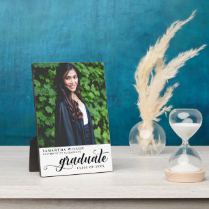 Modernes Script-Foto-Abschluss Fotoplatte