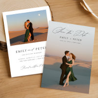 Modernes Script-Foto für Hochzeiten speichern das