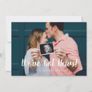 Modernes Script Green Wir haben News Pregnancy Got Ankündigung