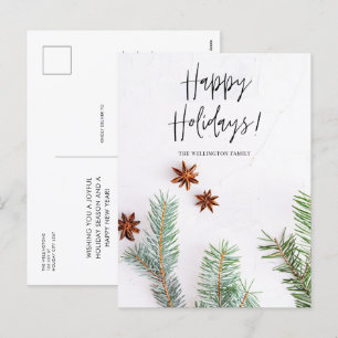 Modernes Script Happy Holidays Weihnachten Weihnac
